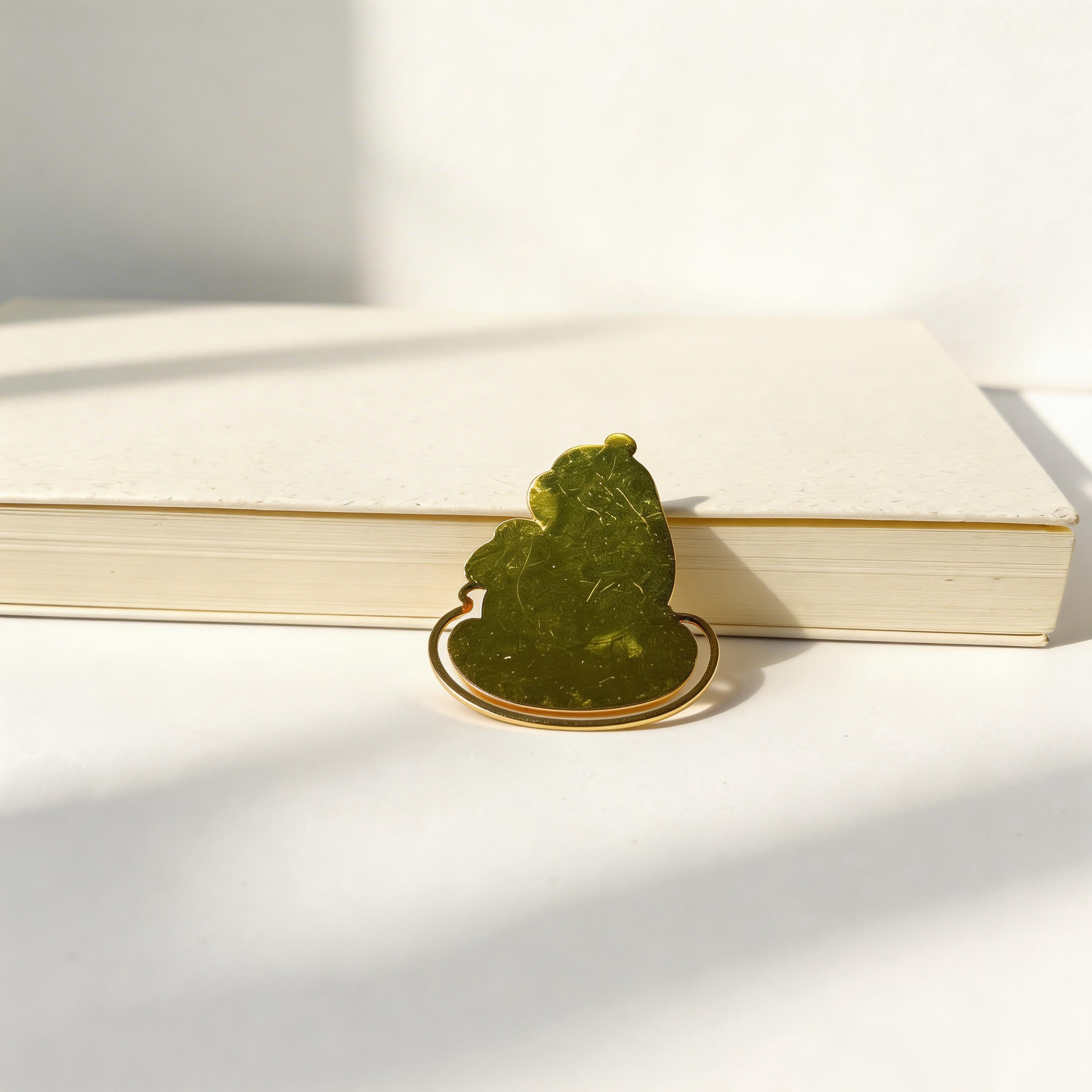 Rocker Panda - Mother-of-Pearl Bookmark - Handcrafted Mother-of-Pearl Bookmark by TapaCraft