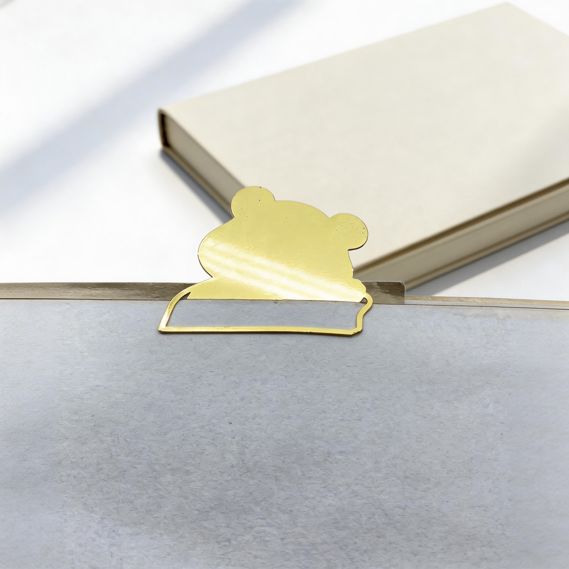 Thinking Panda - Mother-of-Pearl Bookmark - Handcrafted Mother-of-Pearl Bookmark by TapaCraft