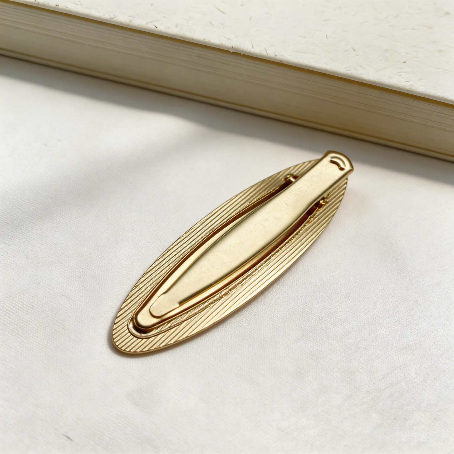 Bell Flower - Mother-of-Pearl Hair Clip - Handcrafted Mother-of-Pearl Hair Clip by TapaCraft