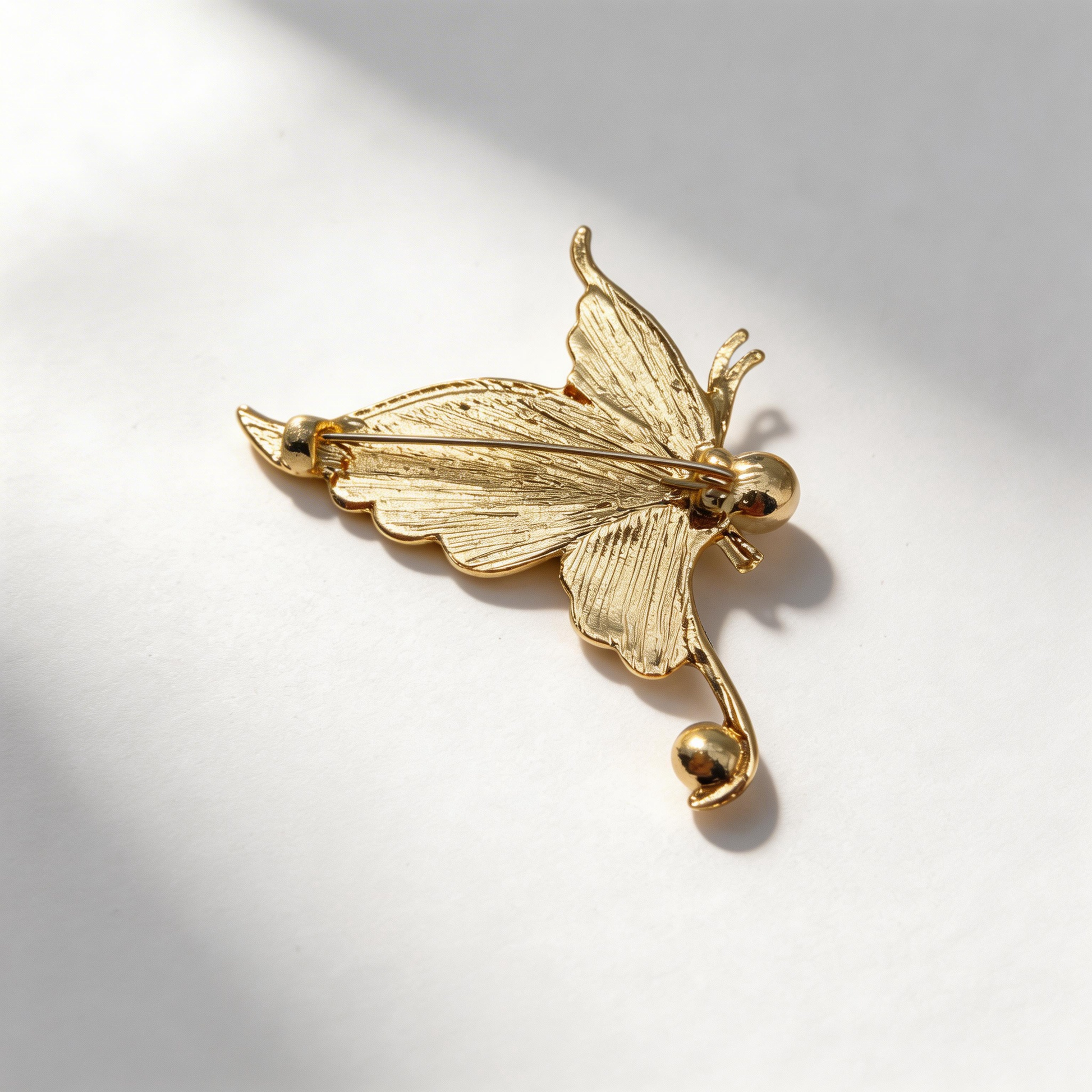 Blue Butterfly - Mother-of-Pearl Brooch Pin - Handcrafted Mother-of-Pearl Brooch by TapaCraft