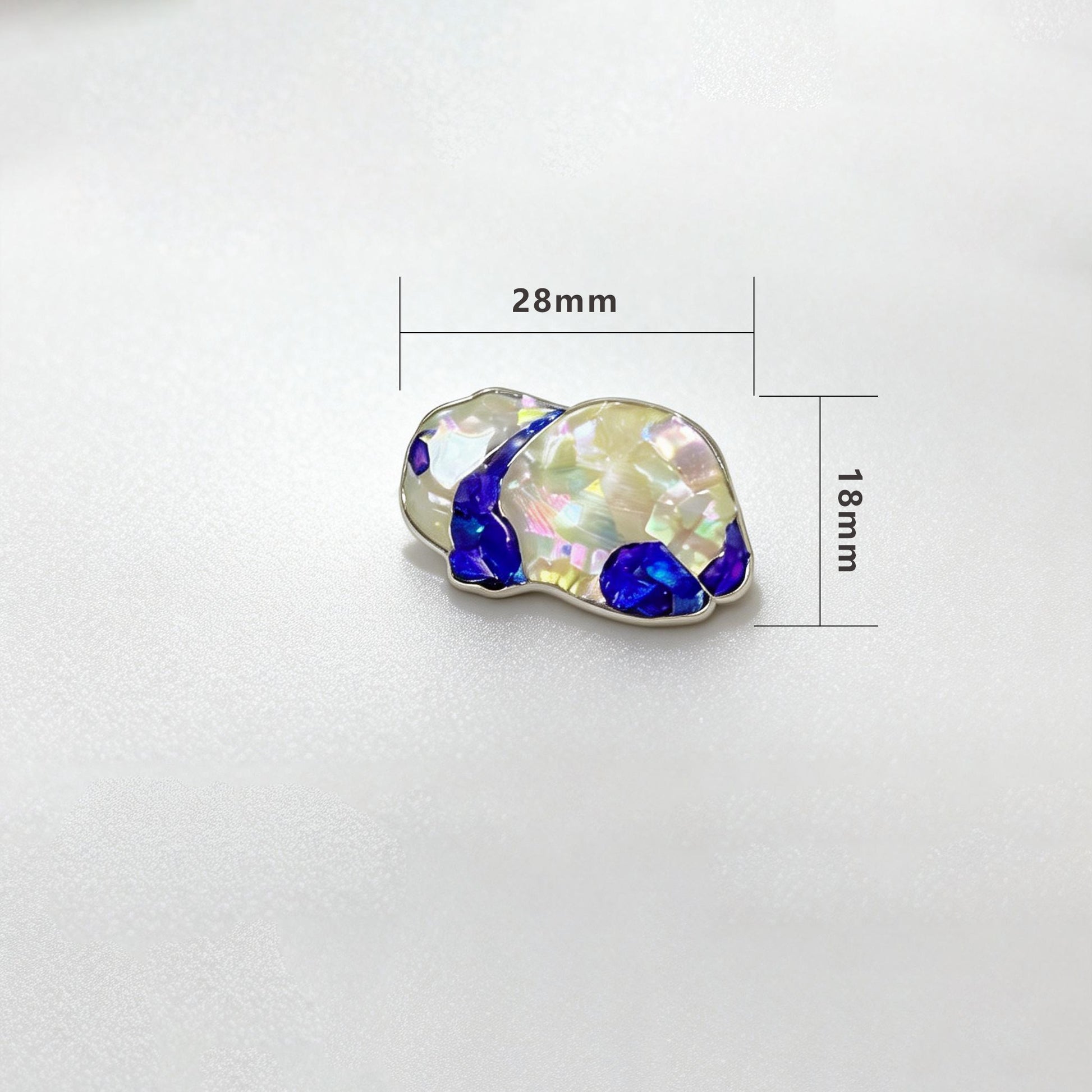 Cloud Lying Panda - Handcrafted Mother-of-Pearl Panda Lapel Pin by TapaCraft